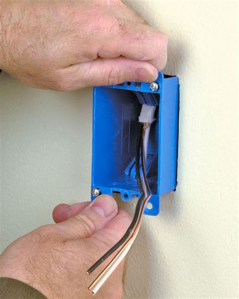 adding electrical junction box existing wall|installing a remodel electrical box.